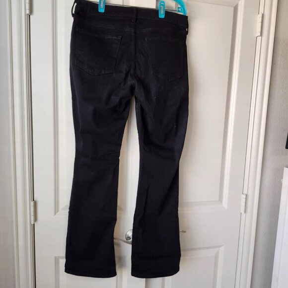 2 Pair Old Navy Kicker Boot Cut Jeans - Blue and Black - Size 12 - NWT - Picture 6 of 9